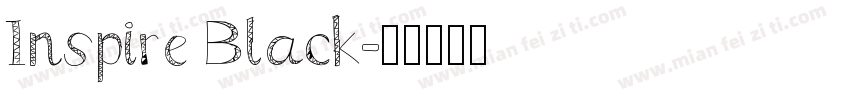 Inspire Black字体转换
